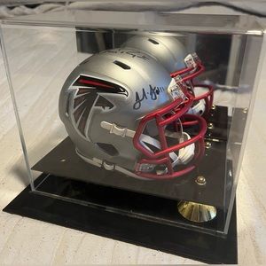 Matt Ryan / Julio Jones autographed falcons helmet